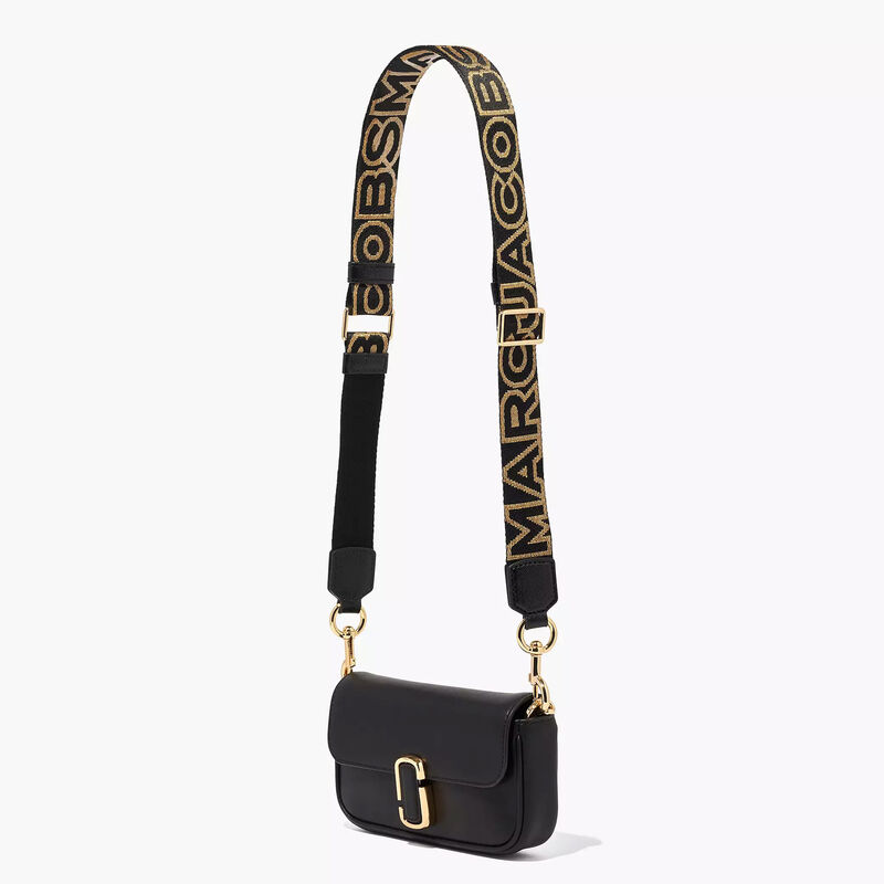 MARC JACOBS The Thin Outline Logo Webbing Strap image number 1